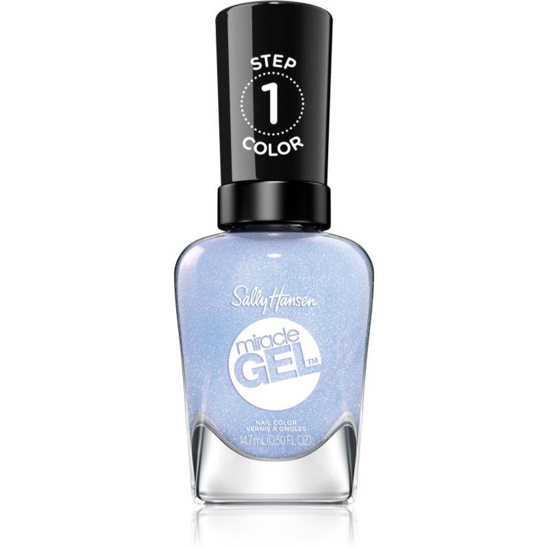 Sally Hansen Miracle Gel™ gel de unghii fara utilizarea UV sau lampa LED culoare 627 Blue Skies Ahead 14,7 ml