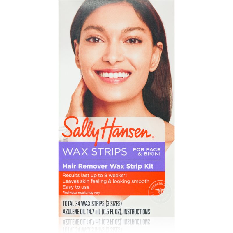 Sally Hansen Hair Remover set pentru depilare pentru fata si zonele sensibile ale pielii 34 buc
