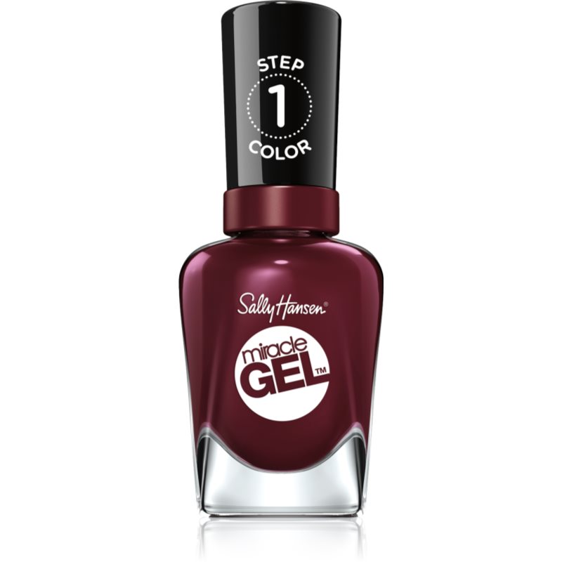 Sally Hansen Miracle Gel™ gel de unghii fara utilizarea UV sau lampa LED culoare 480 Wine Stock 14,7 ml