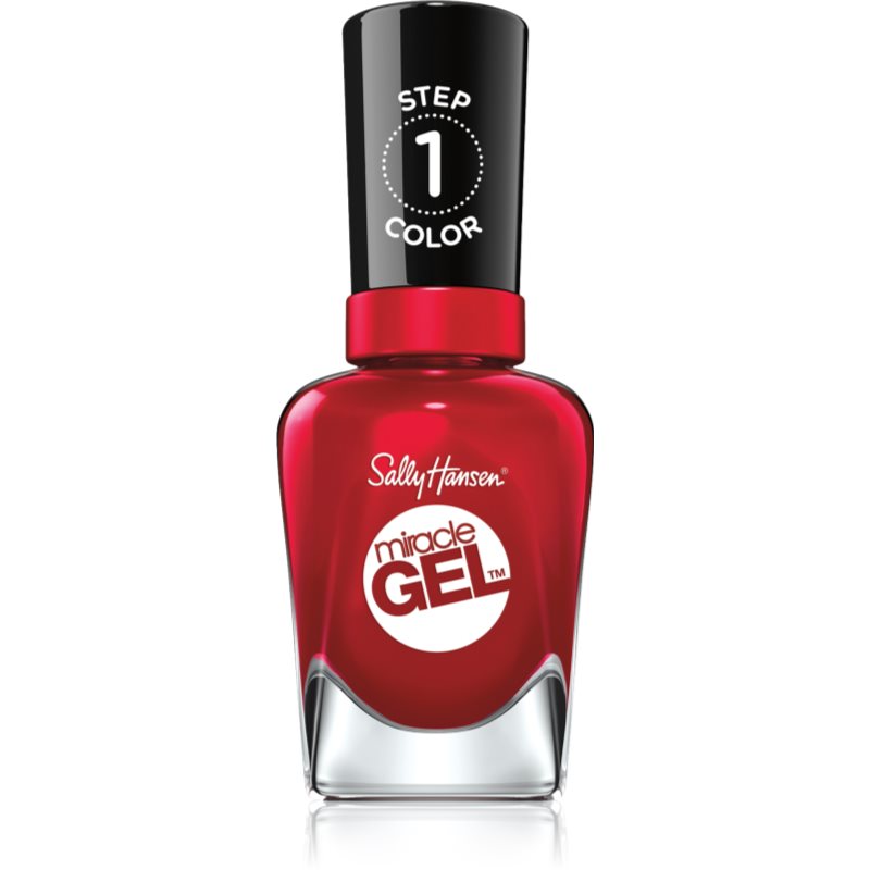 Sally Hansen Miracle Gel™ gel de unghii fara utilizarea UV sau lampa LED culoare 680 Rhapsody Red 14,7 ml