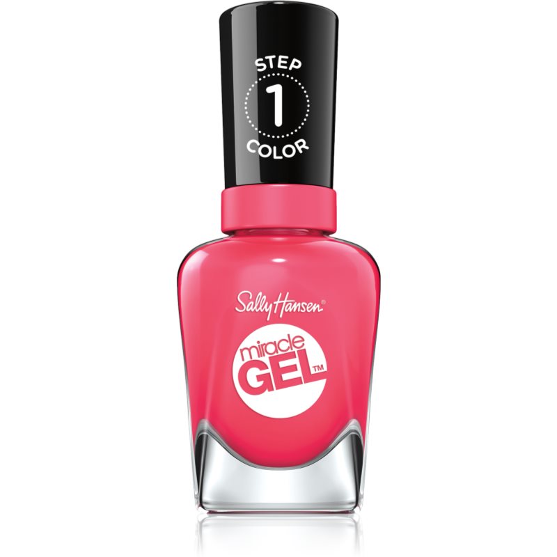 Sally Hansen Miracle Gel™ gel de unghii fara utilizarea UV sau lampa LED culoare 339 Electric Pop 14,7 ml