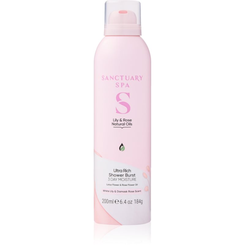 Sanctuary Spa Lily & Rose spumă pentru duș cu efect de nutritiv 200 ml