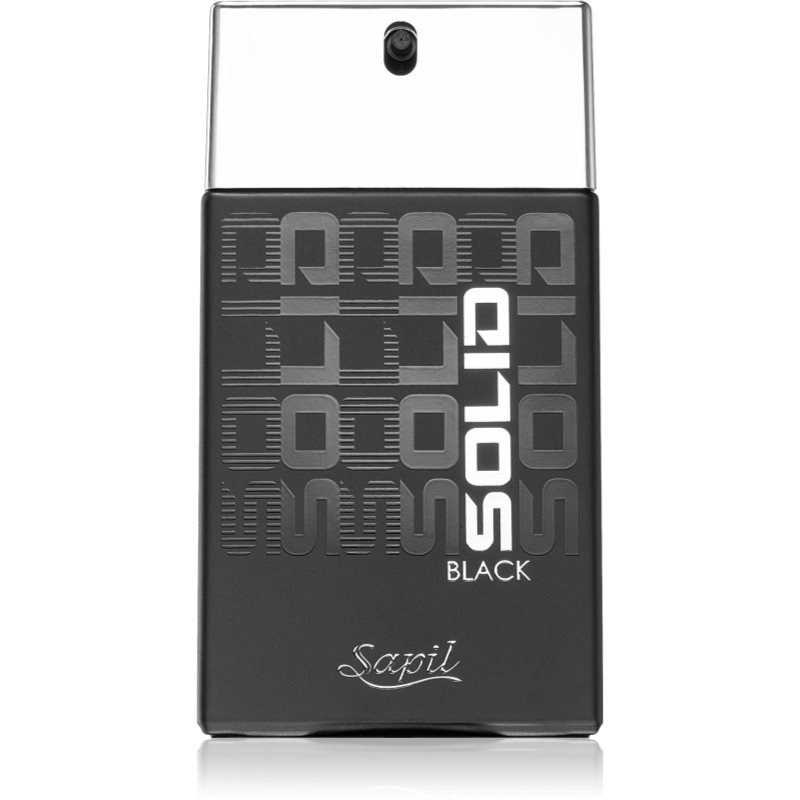 Sapil Solid Black Eau de Toilette pentru bărbați 100 ml