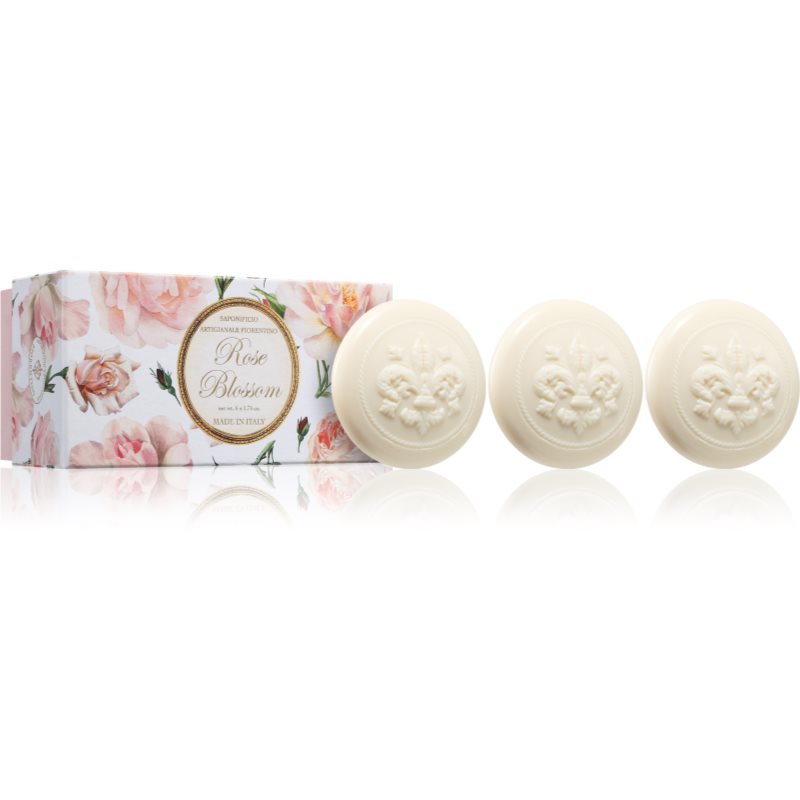 Saponificio Artigianale Fiorentino Rose Blossom Set set de săpunuri solide 6x50 g