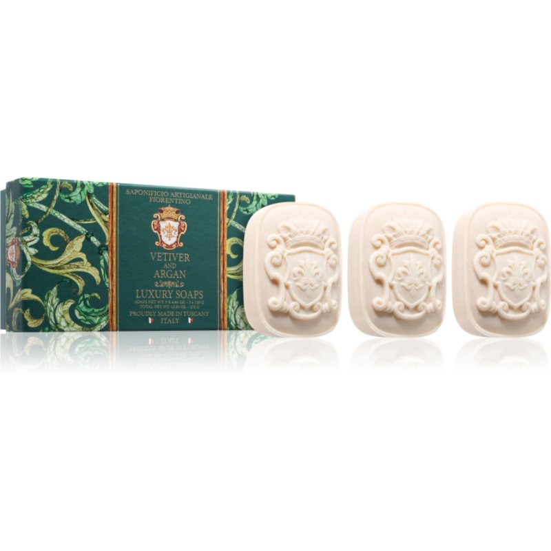 Saponificio Artigianale Fiorentino Vetiver and Argan Set set de săpunuri solide