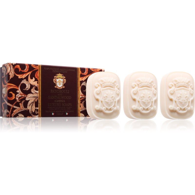 Saponificio Artigianale Fiorentino Patchouli and Sandalwood Set set de săpunuri solide