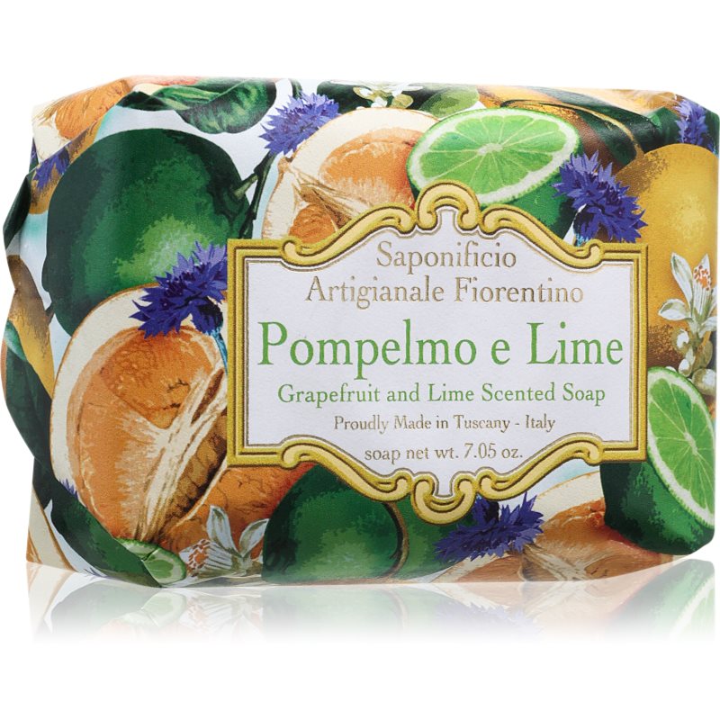 Saponificio Artigianale Fiorentino Grapefruit and Lime Perfumed Soap Sapun natural 200 g