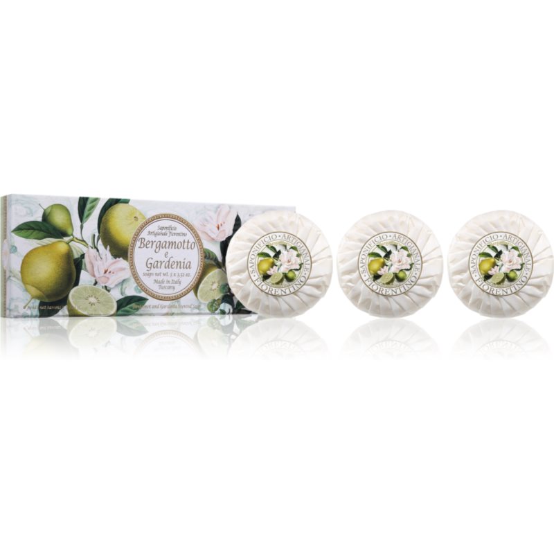 Saponificio Artigianale Fiorentino Bergamot and Gardenia Set set de săpunuri solide