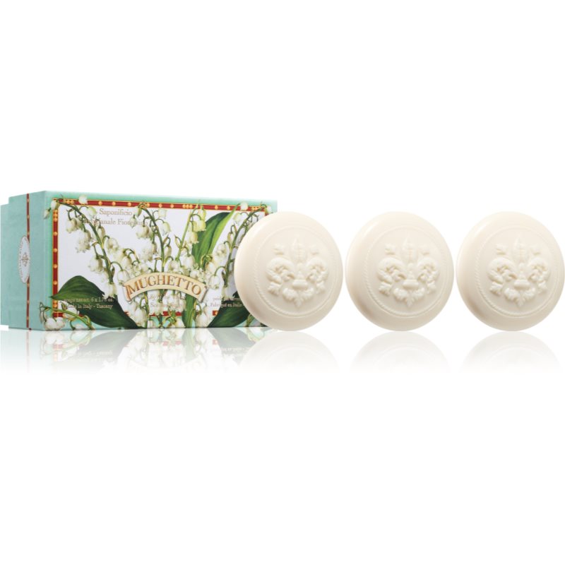 Saponificio Artigianale Fiorentino Lily Of The Valley Set set de săpunuri solide 6x50 g