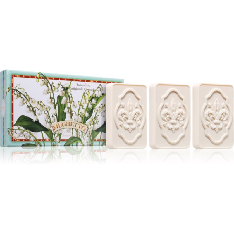 Saponificio Artigianale Fiorentino Lily Of The Valley Set set de săpunuri solide 3x125 g