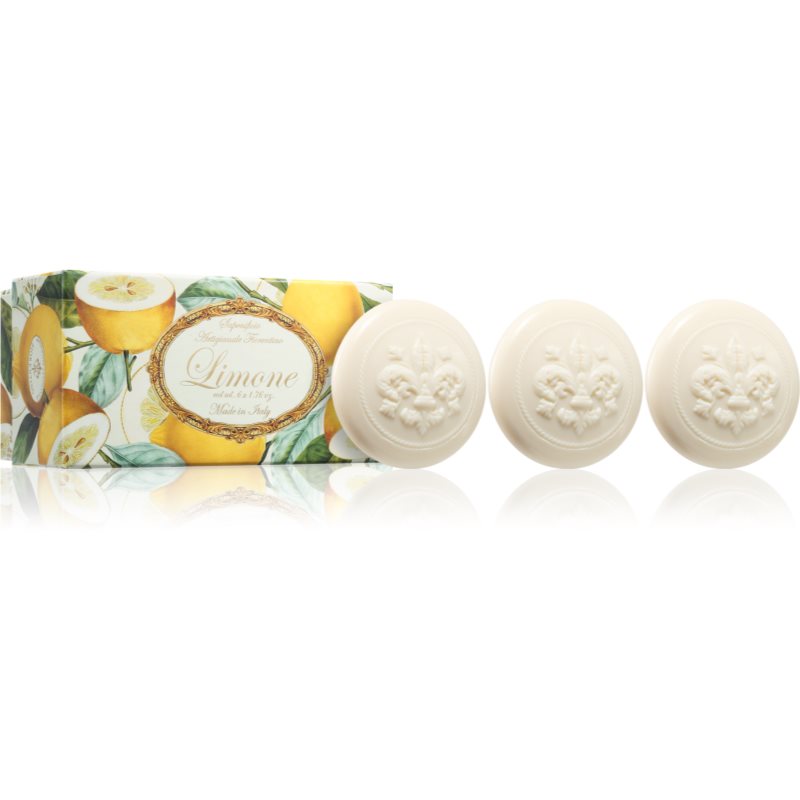 Saponificio Artigianale Fiorentino Lemon Set set de săpunuri solide 6x50 g