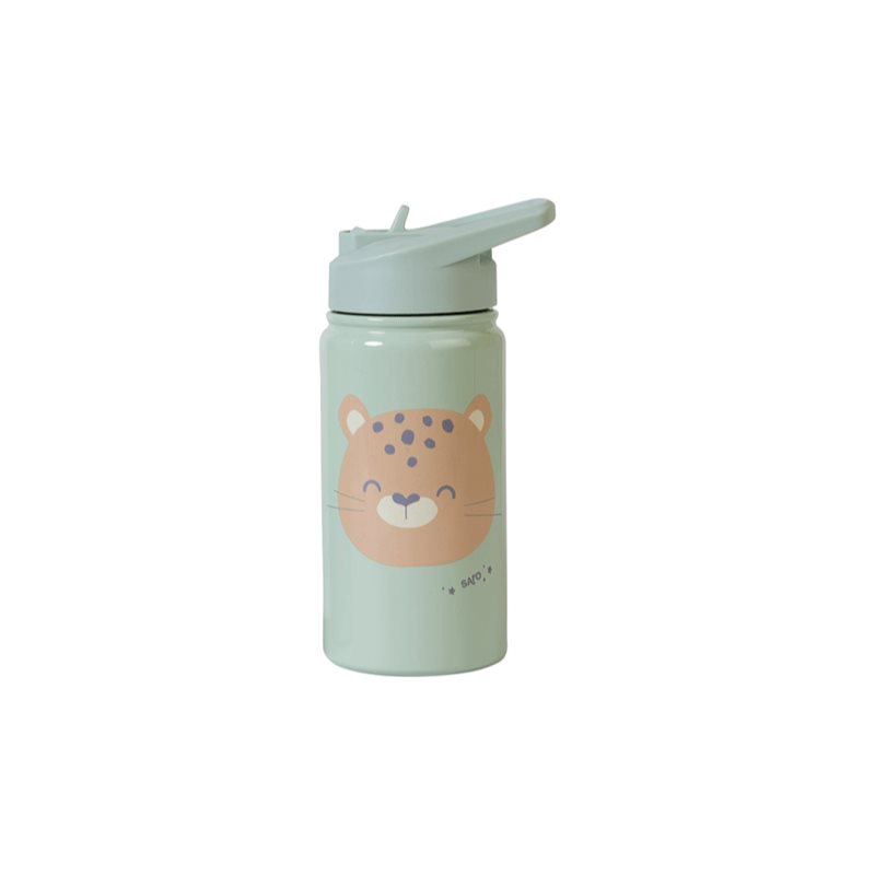 Saro Baby Thermos Bottle with Straw termos cu pai Mint 350 ml