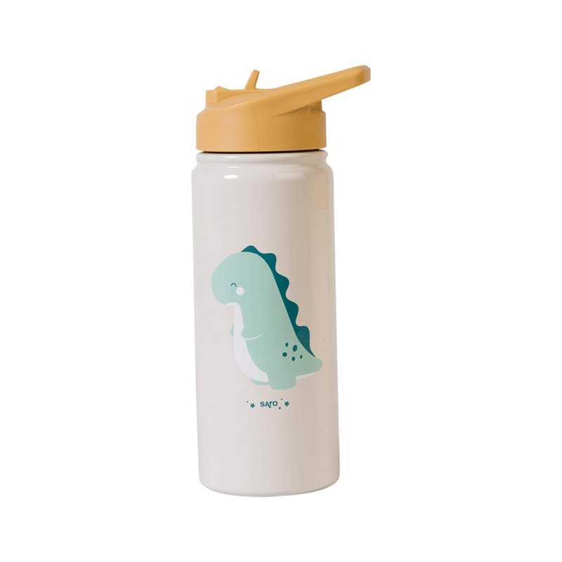 Saro Baby Thermos Bottle with Straw termos cu pai Sand 500 ml