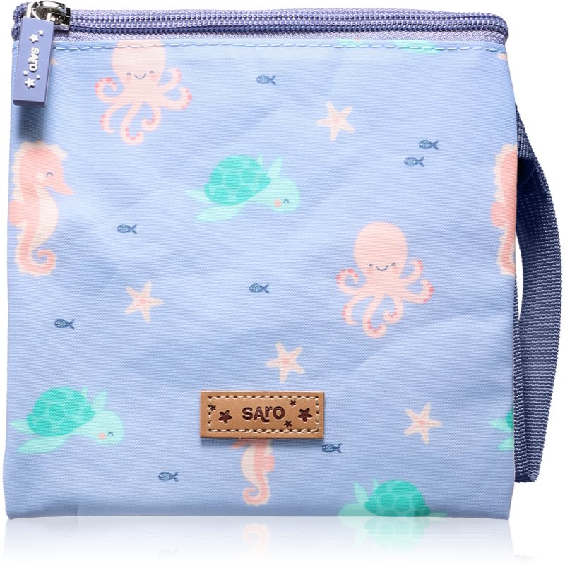 Saro Baby Sandwich Bag sac pentru gustare Blue 17,5x17,5 cm 1 buc