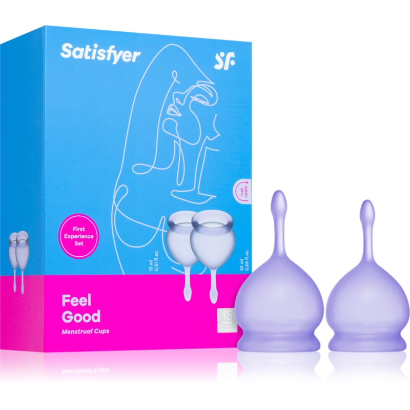 Satisfyer Feel good MENSTRUAL CUP cupe menstruale lila 2 buc