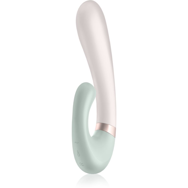 Satisfyer HEAT WAVE vibrator cu stimularea clitorisului Mint 19,8 cm