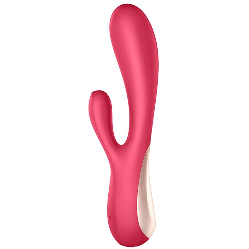 Satisfyer Mono Flex vibrator cu stimularea clitorisului Red 20,3 cm