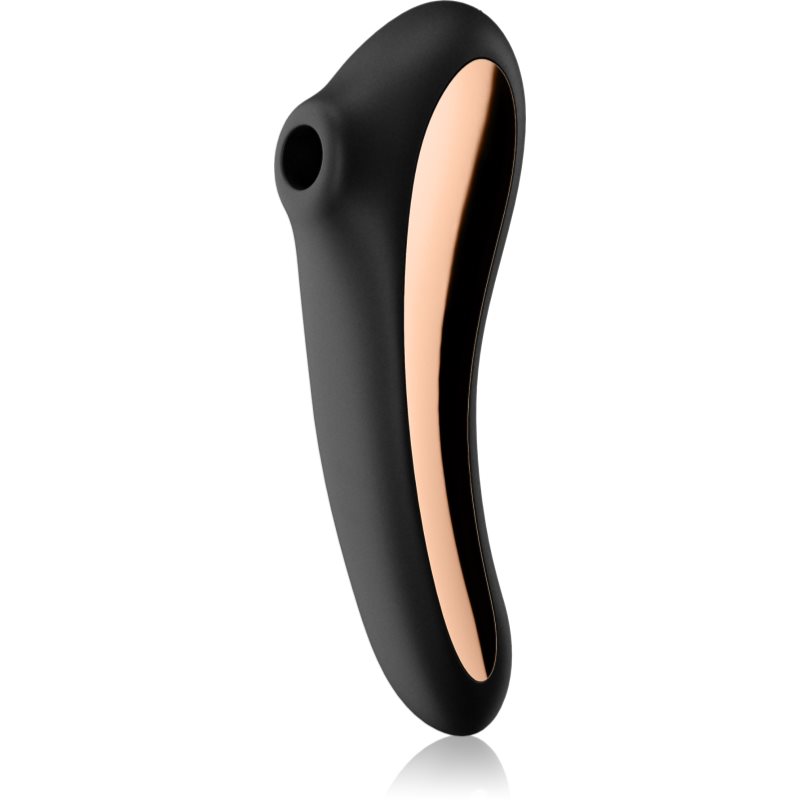 Satisfyer Dual KISS vibrator cu stimularea clitorisului Black 18,8 cm