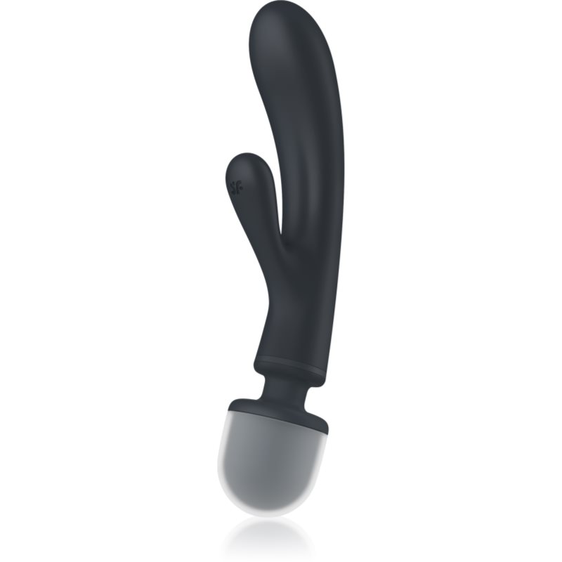 Satisfyer TRIPLE Lover cap de masaj și vibrator grey 23,8 cm