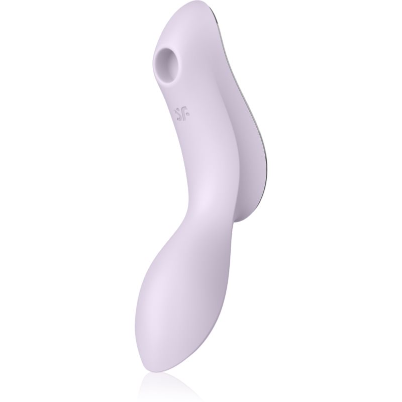 Satisfyer Curvy TRINITY 2 vibrator cu stimularea clitorisului violet 16,8 cm