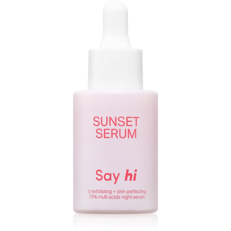 Say Hi Sunset Ser exfoliant AHA cu efect revitalizant 30 ml