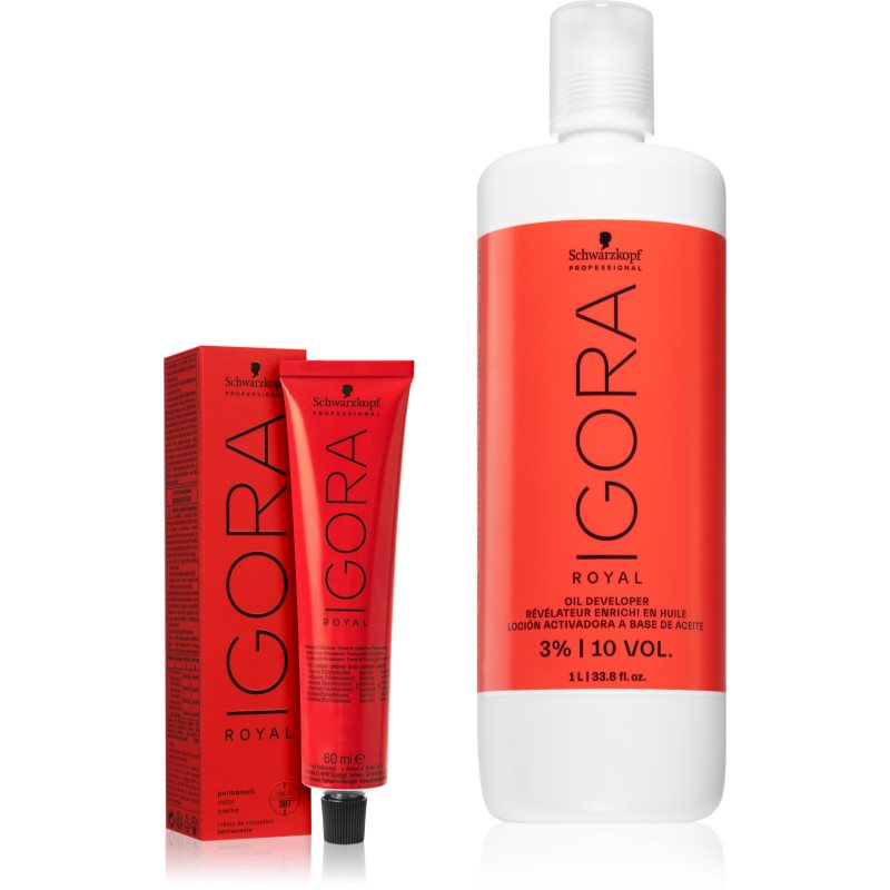 Schwarzkopf Professional IGORA Royal set în timpul vopsirii părului