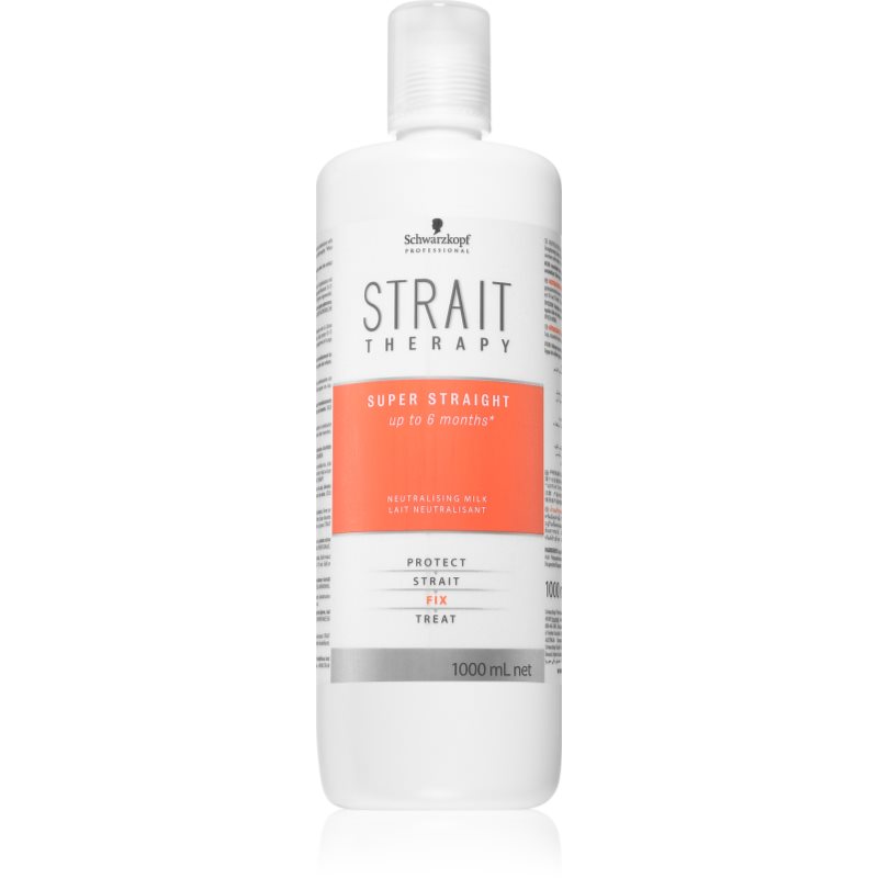 Schwarzkopf Professional STRAIT Therapy Neutralising Milk lapte pentru păr pentru fixare și formă 1000 ml