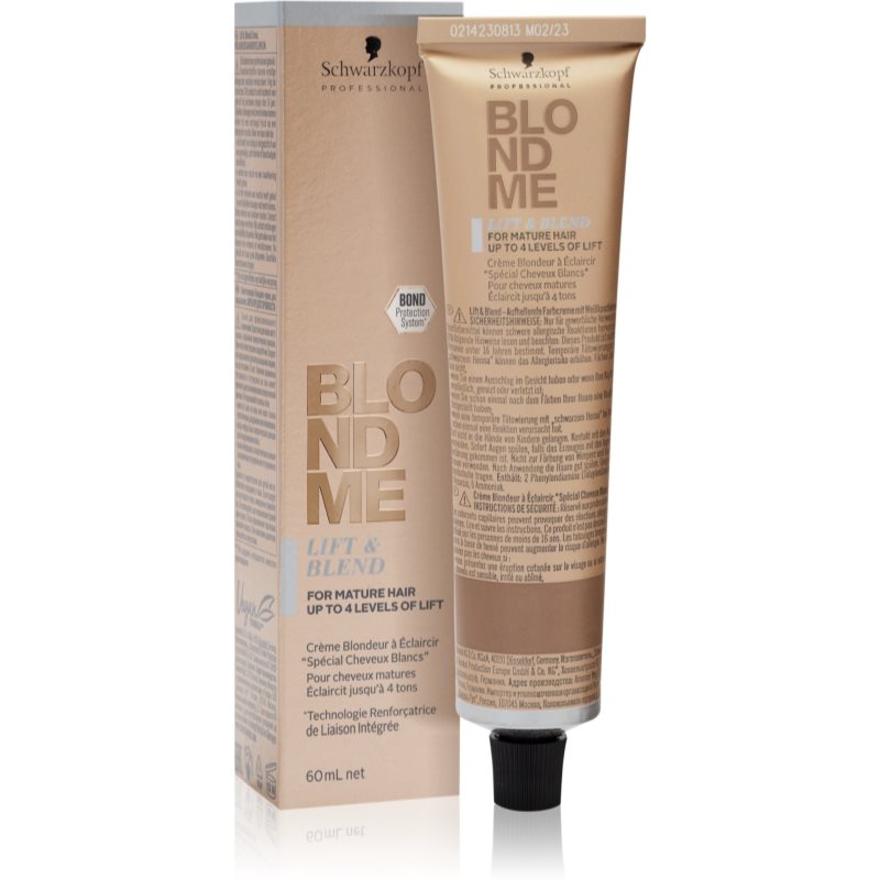 Schwarzkopf Professional Blondme Lift & Blend crema decoloranta pentru par blond culoare Ice 60 ml