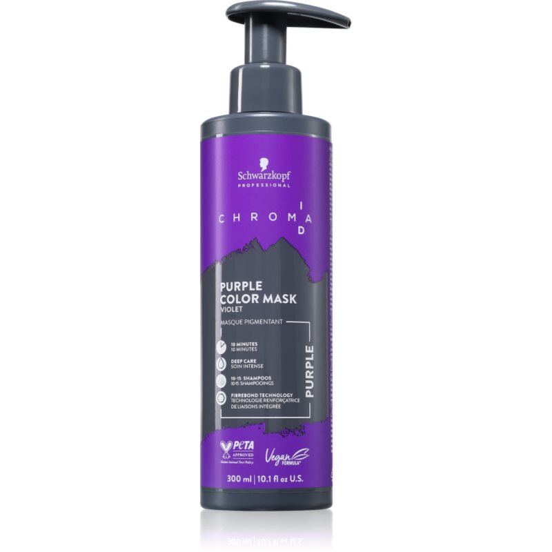 Schwarzkopf Professional Chroma ID Color Mask mască intens colorantă pentru păr culoare Purple 300 ml