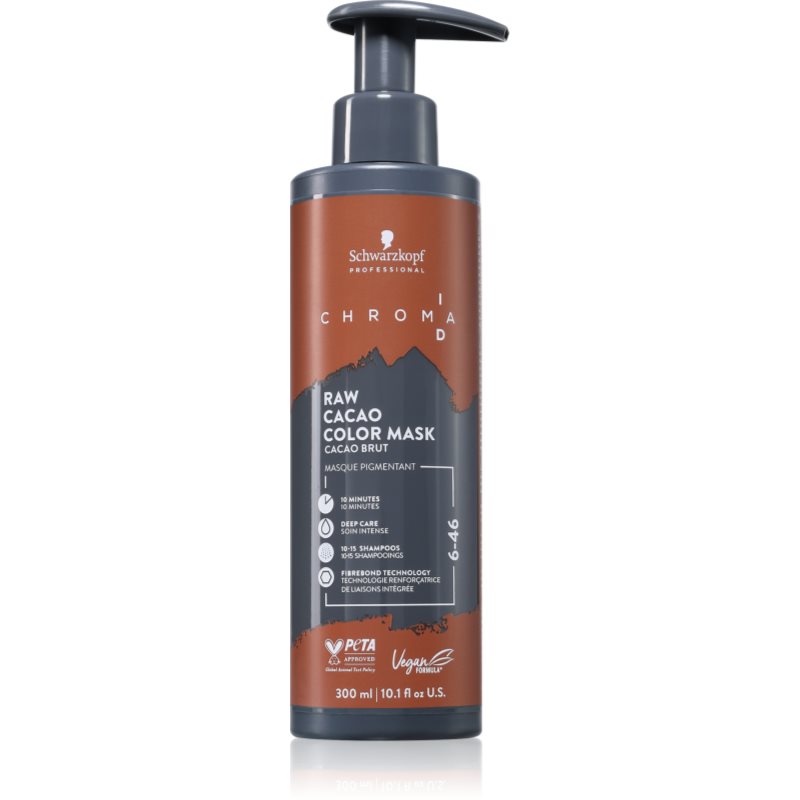 Schwarzkopf Professional Chroma ID Color Mask mască intens colorantă pentru păr culoare 6-46 Raw Cacao 300 ml