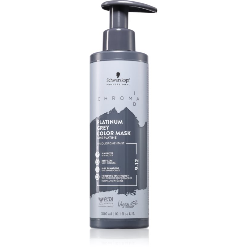 Schwarzkopf Professional Chroma ID Color Mask mască intens colorantă pentru păr culoare 9-12 Platinum Grey 300 ml