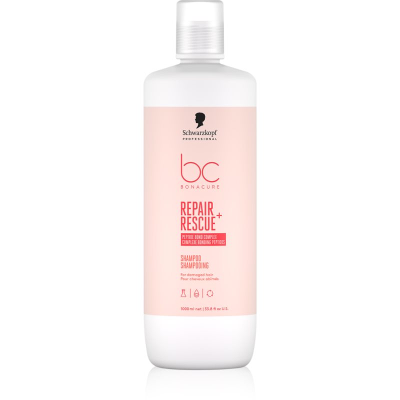 Schwarzkopf Professional BC Bonacure Repair Rescue+ șampon îngrijire pentru par deteriorat 1000 ml