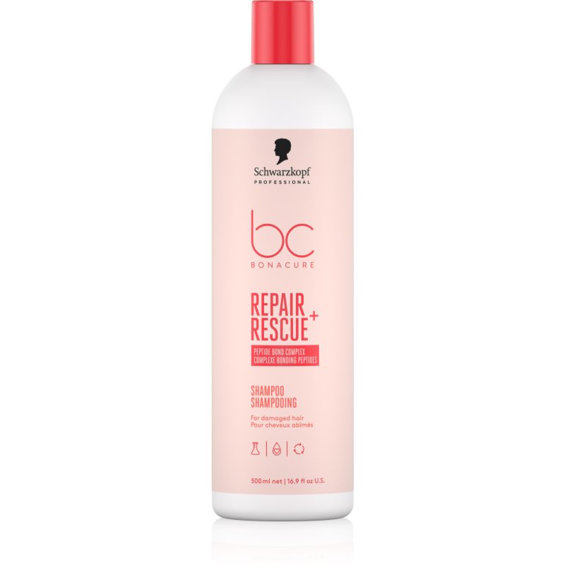 Schwarzkopf Professional BC Bonacure Repair Rescue+ șampon îngrijire pentru par deteriorat 500 ml