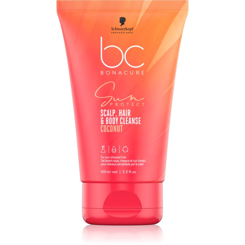 Schwarzkopf Professional BC Bonacure Sun Protect Scalp, Hair & Body Cleanse gel de duș 2 in 1 100 ml