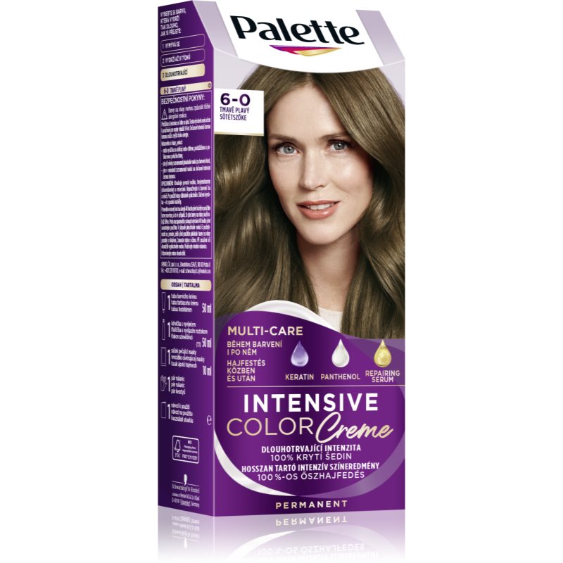 Schwarzkopf Palette Intensive Color Creme Culoare permanenta pentru par culoare 6-0 (N5) Dark Blonde 1 buc