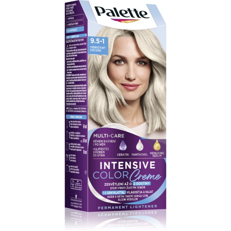 Schwarzkopf Palette Intensive Color Creme Culoare permanenta pentru par culoare (C9) 9.5-1 Silver Blond 1 buc