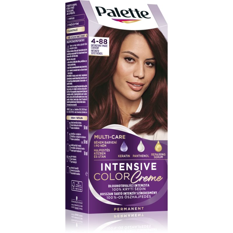 Schwarzkopf Palette Intensive Color Creme Culoare permanenta pentru par culoare 4-88 (RF3) Intensive Dark Red 1 buc