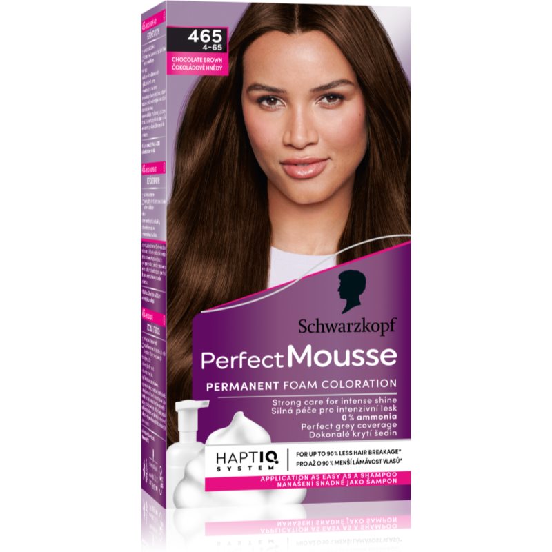 Schwarzkopf Perfect Mousse Culoare permanenta pentru par culoare 465 Chocolate brown