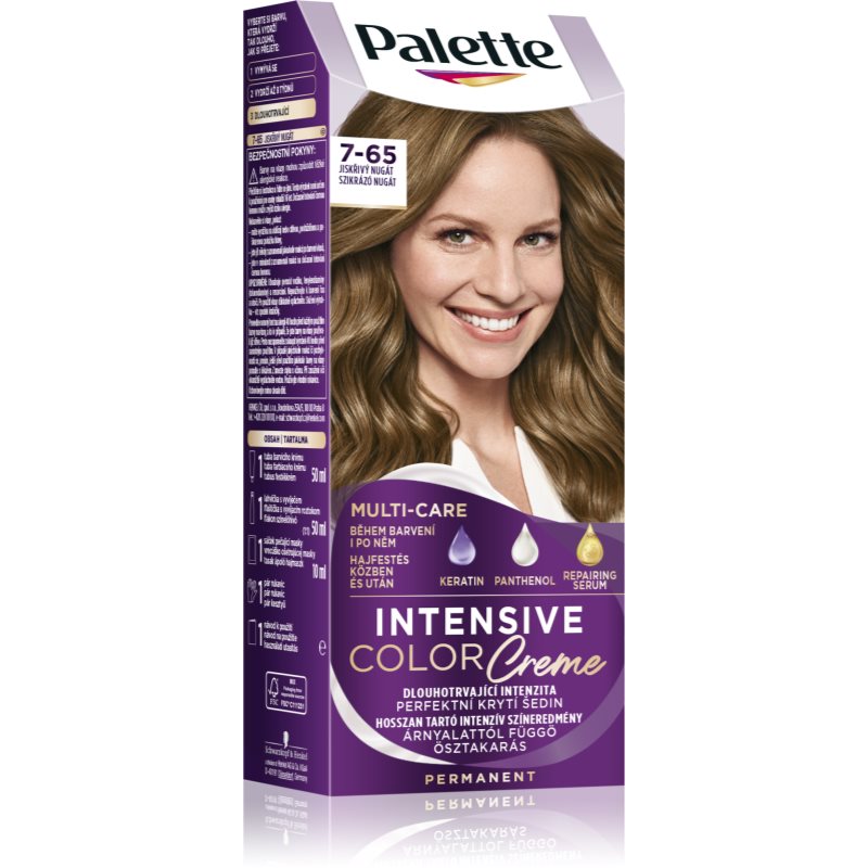 Schwarzkopf Palette Intensive Color Creme Culoare permanenta pentru par culoare 7-65 (LG5) Sparkling Nougat 1 buc