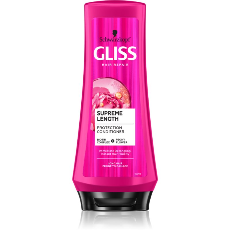 Schwarzkopf Gliss Supreme Length balsam protector pentru păr lung 200 ml