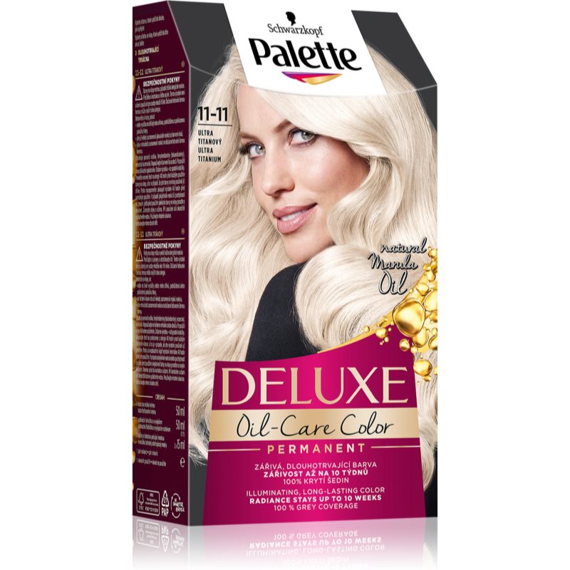 Schwarzkopf Palette Deluxe Culoare permanenta pentru par culoare 11-11 Ultra Titanium 1 buc