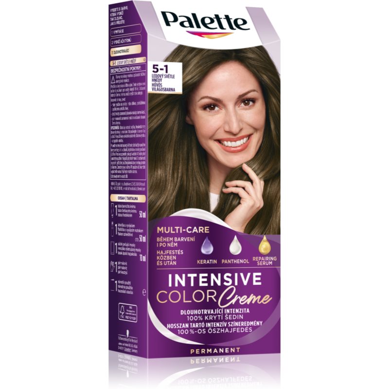 Schwarzkopf Palette Intensive Color Creme Culoare permanenta pentru par culoare 5-1 Cool Light Brown 1 buc