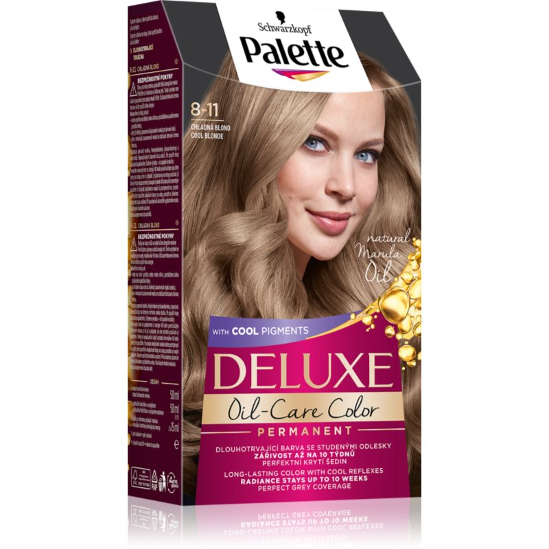 Schwarzkopf Palette Deluxe Culoare permanenta pentru par culoare 8-11 Cool Blonde 1 buc