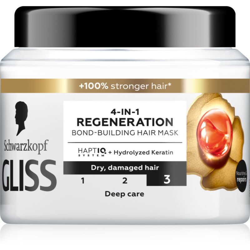 Schwarzkopf Gliss Total Repair masca pentru regenerare pentru păr uscat și deteriorat 400 ml