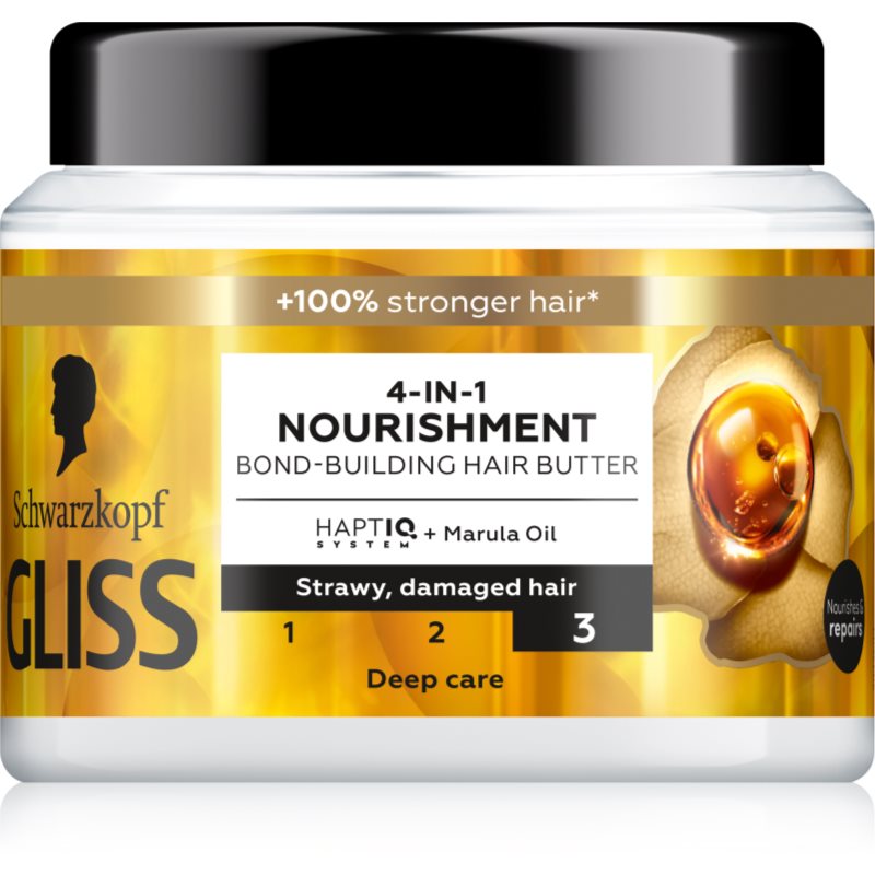 Schwarzkopf Gliss Oil Nutritive Masca intens hrănitoare pentru par deteriorat 400 ml