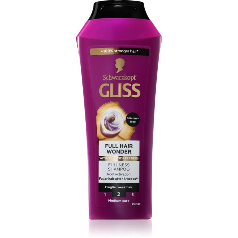 Schwarzkopf Gliss Full Hair Wonder sampon pentru regenerare pentru par deteriorat 250 ml