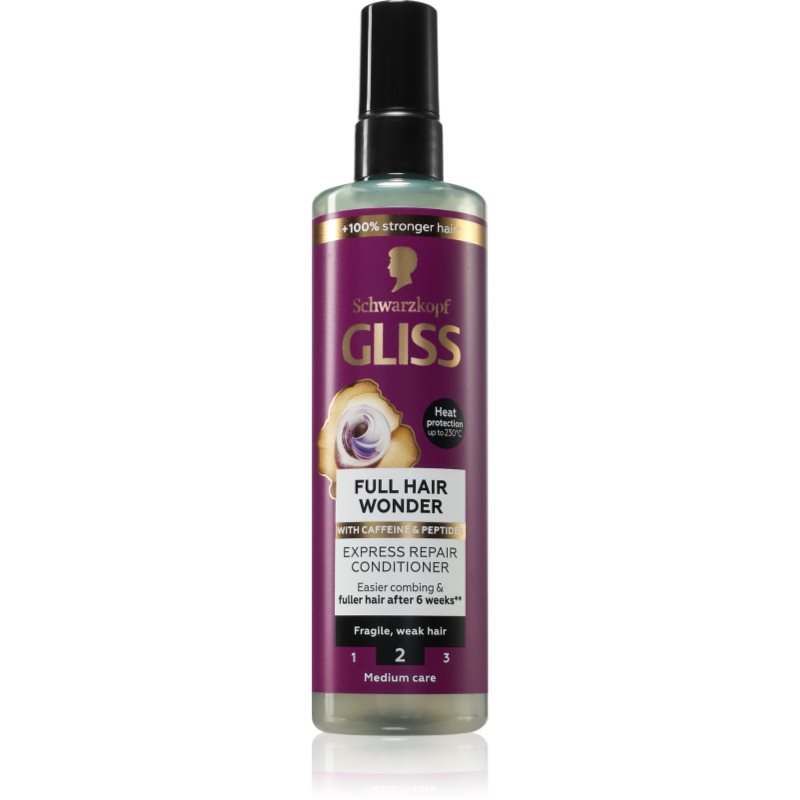 Schwarzkopf Gliss Full Hair Wonder balsam pentru regenerarea părului pentru par deteriorat 200 ml