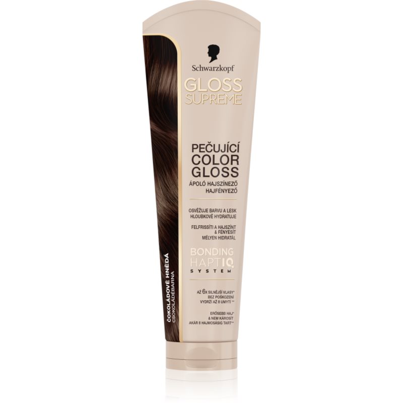Schwarzkopf Creme Supreme Gloss mască colorantă ofera hidratare si stralucire culoare Chocolate Brown 145 ml