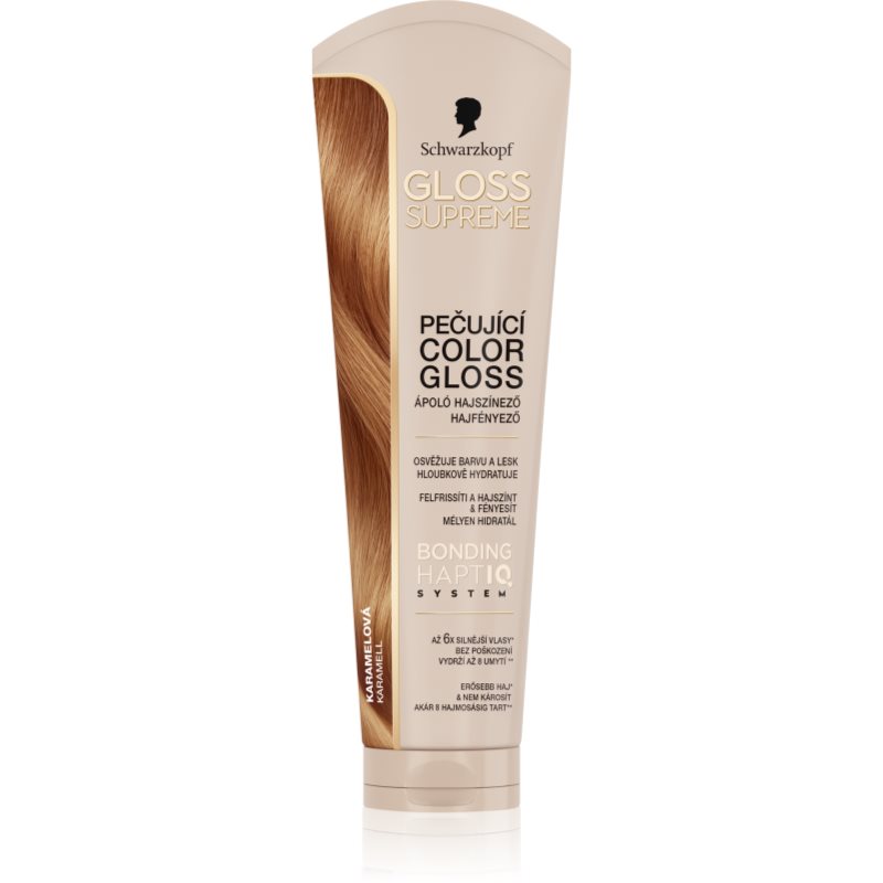 Schwarzkopf Creme Supreme Gloss mască colorantă ofera hidratare si stralucire culoare Caramel Brown 145 ml