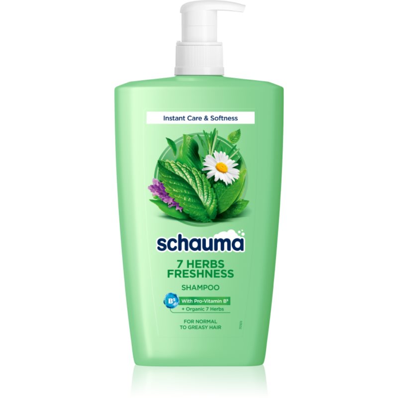 Schwarzkopf Schauma 7 Herbs Freshness sampon pe baza de plante pentru par normal spre gras 1000 ml